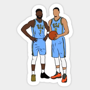 Jaylen Brown And Jayson Tatum Rising Stars Sticker